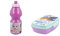 ALMACENESADAN, 5010, Pack vuelta al cole Disney Frozen, morado; compuesto por Botella sport 400ml y sandwichera rectangular multicolor, productos reutilizables, sin BPA