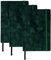 My-goodbuy24 Notizbuch A5 - Samt Cover dunkelgrün - 3-teiliges Set - Kariertes Blatt - 96 Seiten - Papier cremefarben - Tagebuch Notizblock Journal Buch - Edeloptik - ein Hingucker