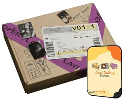 BTS V Album - Layover PURPLE ver.+Pre Order Benefits+BolsVos Exclusive K-POP Inspired Digital Planner, Sticker Pack for Social Media