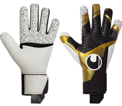 uhlsport Equipment - Torwarthandschuhe Powerline Elite Flex Cut HN TW-Handschuhe schwarzgoldweiss 10,5