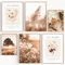 OHBIMBA® Sets Von 6 Poster & Kunstdrucke Zum Einrahmen - Zimmer Deko Und Wanddeko Wohnzimmer - Boho Deko und Bilder Schlafzimmer - Strand Wanddeko - Größe 4X A3 + 2X A4 (Les jardins)