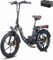 Fafrees Electric Bike, 20 Folding Electric Bikes for Adults, 648Wh Removable Battery Ebike 120-150KM Mileage Pedal Assist MTB, 3.0 Fat Tire Electric Bike for Man Women, F20 Pro Black
