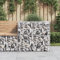 Gabion pour Pierre, Panier à Pierre Panier de Gabion Cage à Pierre Panier de gabions argenté 70x70x65 cm Fer galvanisé