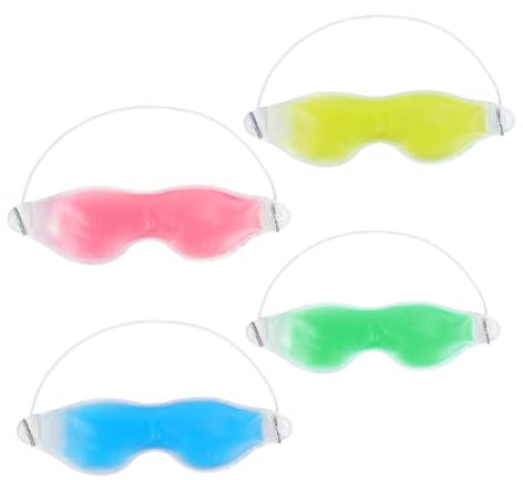 IWOWHERO Heiß-/Kaltgel-Augenmaskenpackung wiederverwendbare Augenkompresse zur Linderung von Müdigkeit kühlende Augenmaske zum Schlafen unter der Augenmaske
