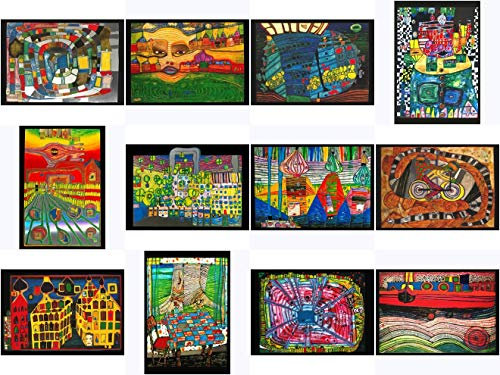 Kunstkarten-Set Friedensreich Hundertwasser