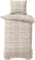 DILIOS Premium Bettwäsche 135x200 – 100% Baumwolle, ÖKO-TEX Zertifiziert, Renforcé, Atmungsaktiv & Antiallergisch, mit Reißverschluss, 2teilig – Bettbezug + Kissenbezug 80x80, Beige