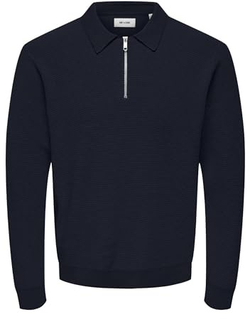 Only & Sons Onsmatteo Ls Zip Polo Noos