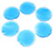 Healeved Concise Blindfold 6 Pack Hot Therapy Eye Mask Cooling Eye Mask for Eye Fatigue Eye Puffiness Reduction Pvc Gel Material