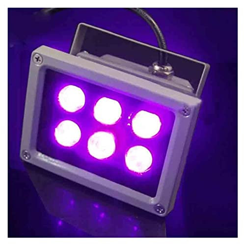 UV Licht Lampe, 30W LED UV-Gel-Härtungslampe Abstrahlwinkel UV-Licht 395nm Heilung Öldruckmaschine Glas Tinte Farbe Siebdruck 3D-Drucker,UV Lampe(1 UK)