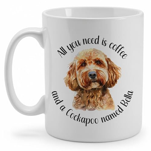 Personalised Mug Apricot Cockapoo | Doodle Dog | Tea, Hot Chocolate, Coffee Cup | Adorable Gift | 11oz or 15oz Mug