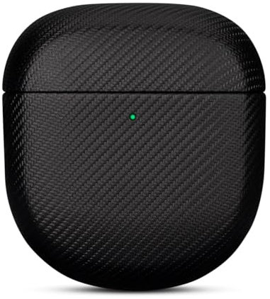 LOPIE Handmade Case for Bose QuietComfort Ultra Earbuds/Quiet Comfort Earbuds II Case Cover, Premium Synthetic Leather, Carbon Fiber Style, Protective Hard Shell Cover for Bose Earbud - Black