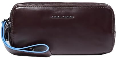 PIQUADRO – Herren-Clutch mit DREI Fächern – Hochwertiges Leder – Mahagonifarben – Unisex