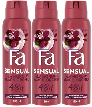FA Deospray Sensual Glamorous Black Orchid 3 x 150ml