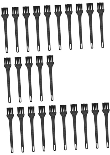 Healeved 25 Stück Rasierreinigungsbürsten Kleine Haarschneidebürste aus Kunststoff Kompakt Ergonomischer Griff Mehrzweckbürste für Tastaturen Jalousien und Rasierer Tragbar für Zuhause