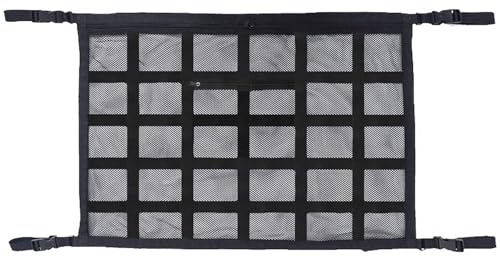 Netze Starke Netztasche Fürs Auto Tragendes Mesh Stauraum Das Autodach Autodecke Autozubehör-Organizer Große Reise Platzsparend Ablagenetz(80x54cm)