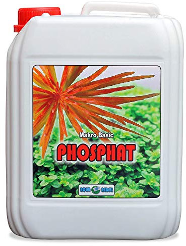 Aqua Rebell ® Makro Basic Phosphat Dünger - 5 Literflasche - optimale Versorgung für Ihre Aquarium Wasserpflanzen - Aquarium Dünger speziell für Wasserpflanzen entworfen