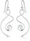 DTPsilver - Ohrringe Ohrhänger 925 Sterling Silber mit Rhodium für Damen - Spirale