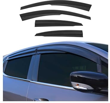 4X Windabweiser Regenabweiser kompatibel mit Ford Focus 1998-2004 Acryl Dunkel