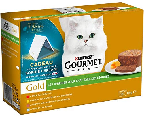 PETCARE Gourmet Gold - Gourmet Gold Les terrines aux légumes 12 x 85g - (Lot De 3)