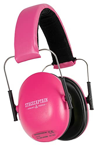 Stagecaptain ContraNoise CN-25 PK - Gehörschutz mit verstellbarem Kopfbügel - Ohrenschützer für Kinder und Erwachsene - Kapselgehörschutz mit 25 dB Dämpfung - Extra leichte Ear Muffs - Pink