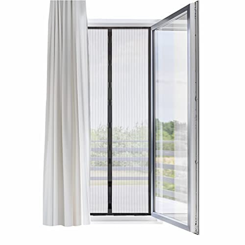Hoberg Magnet Tür-Insektenschutz Zanzariera Magnetica per Porta, Trasparente, 90 x 210 cm