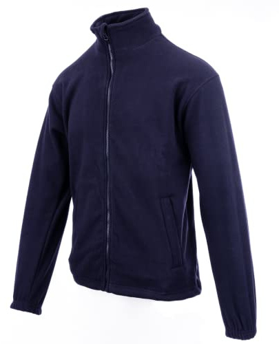 Step Ahead Premium Full Zip Polar Fleece Casual Workwear Jacket (Navy, XL)