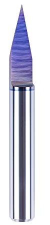 SpeTool Fresa CNC per Incisione Fresa a Scanalatura a V in Carburo 30 Gradi Gambo da 6mm Fresa a V per Legno con TAC Rivestimento Punta da 0,2 mm Frese per Legno 2D 3D Incidere