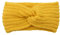 Winter Häkelarbeit Stirnband Mädchen Frauen Haarband Verdicken Stirnbänder Kopfband Haarband Ohrenwärmer Headwrap für Einkaufen Skifahren Laufen,Gelb