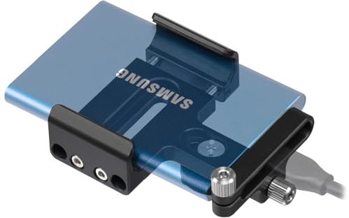 FANAUE SSD-Halterung SSD-Halterung mit Kaltschuh-Kabelklemme, 3,8 cm - 5,3 cm für Samsung T5 T7 SSD SanDisk kompatibel mit BMPCC 4K /6K /6K Pro Kamerakäfig