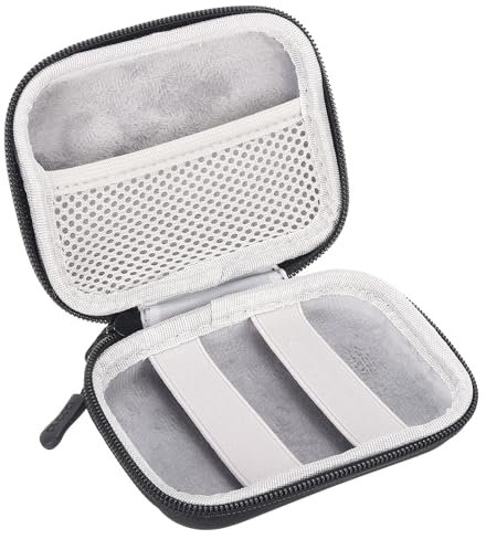 PATIKIL Digital Camera Case, Black, 4.72 x 3.54 x 1.57 (L*W*H), Camera Storage Bag with Elastic Band and Mesh Pockets