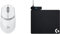 Logitech G G309 Lightspeed kabellose Gaming-Maus, leicht, LIGHTFORCE-Hybridschalter, PC und Mac POWERPLAY kabelloses Ladesystem, Stoff- & Kunststoff Gaming-Mauspads - Weiß