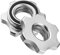 iplusmile Anti-Slip Dumbbell Bolt Nut Set 2.5cm Iron Screw Cap for Barbell Nut Replacement