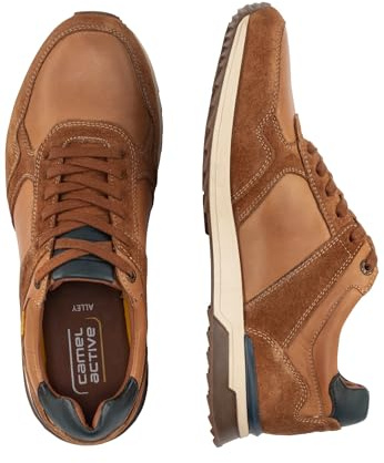 camel active Herren Alley Oxford Schnürschuhe aus Leder