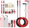 Proster Multimeter Test Leads Kit - 27 in 1 Multi Meter Lead Set with Replaceable Gold-Plated Probes & Banana Plug, Alligator Clips, Test Hooks, Piercing Clip Test Probes, U-shaped Insert