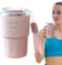 Nuytghr Stainless Steel Tumbler, 360ml Straw Cup Tumbler, Portable Travel Mug, Durable Reusable Drinkware, Leakproof for Kids and Adults, Outdoor Fitness Use, 2.76x2.76x5.71 inches