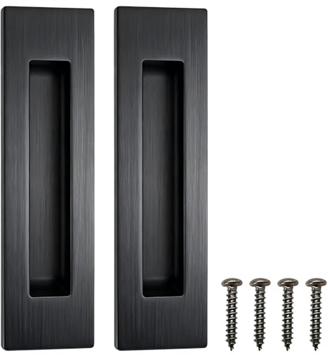 InYoHui 2Pcs 150mm Recessed Flush Sliding Door Handles