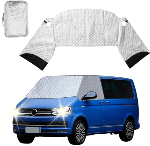 Windschutzscheibenabdeckung für VW T7,Externe Frontscheibenabdeckung | Anti-Sonnenschutz Scheibenabdeckung mit Baumwolle Wetterfeste Eisschutz Frost Thermomatten Scheibenfrostschutz