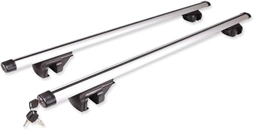 ARATERVIO Alu Relingträger Dachträger bis 150kg Dachträger Abschließbar Lastenträger Relingträger Auto Lastenträger Dachgepäckträger Länge 123cm