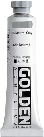 Golden Acrylique : 60ml épais Gris neutre NO.6