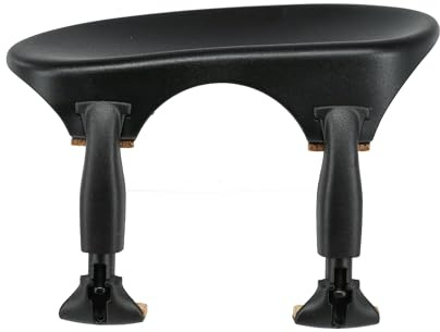 Wittner Chinrest, centre-mounted chinrest Violin 3/4, high-tech plastic, anatomically shaped, allergy-tested, with screwdriver, black, Made in Germany, 253121