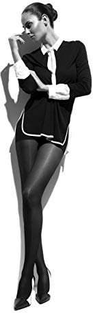 SEGRETA Collant 140 den con corpino rinforzato, compressione graduata medio-forte