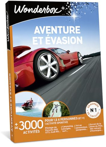 Wonderbox - Aventure Et Évasion - Coffret Cadeau - Idée Cadeau Aventure