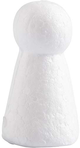 Creativ Styropor-Kegel, Weiß