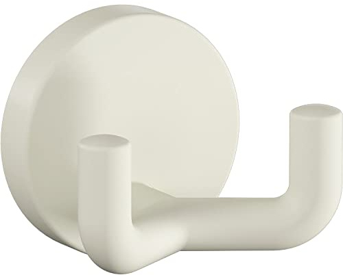 HEWI 477.90B025 99 Mantelhaken 477.90.025 Breite 60 mm, Tiefe 43,5 mm, Polyamid, Farbe: Reinweiß Matt
