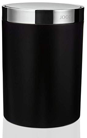 Joop! Blackline Badeimer mit Schwingdeckel - Schwarz/Chrom