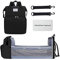 Cuffslee Sac à langer 4 en 1 Multifonctionnel portable Sac à langer Sac à dos pour bébé convertible Léger Sac à langer Lit bébé