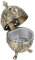 Garosa Weihrauchbrennerhalter, Vintage Eierform Metall Weihrauchkegel Asche Lagerung Ornament für Home Office Schlafzimmer Dekoration Handwerk