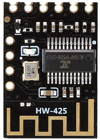 5V/ 3.7-4.2V Bluetooth Audio Board, 2.3x1.7x0.2 cm/ 0.91x0.67x0.08 inch Wireless Bluetooth 4.2 Stereo Audio Transmitter Lossless Module HIFI DIY Modification Transmission Distance 20M