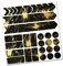 Fahrrad Rahmenschutz Kettenstreben Schutz Folie Aufkleber Rahmen Schutz Carbon MTB BMX Lackschutz Folie R159 R161 (07 Racing Gold Metallic)