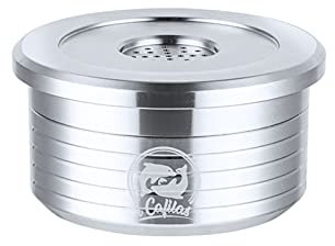 Irishom Capsules de café réutilisables en acier inoxydable Filtre de tasse de capsule de café réutilisable compatible avec Delta Q
